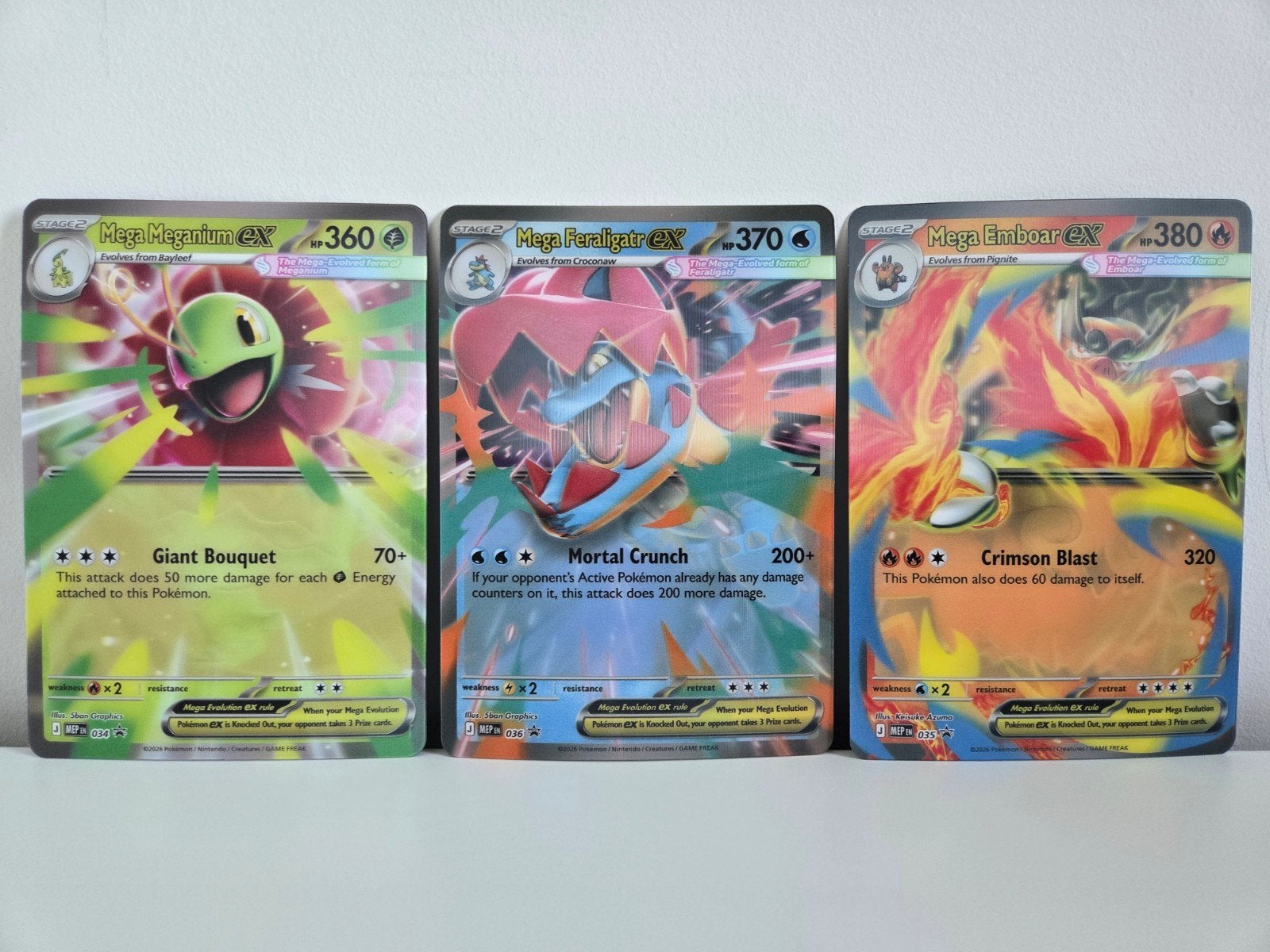 Pokémon Lenticular Cards | Ascended Heroes Mega Ex Box Promo, Ophalen of Verzenden, Nieuw