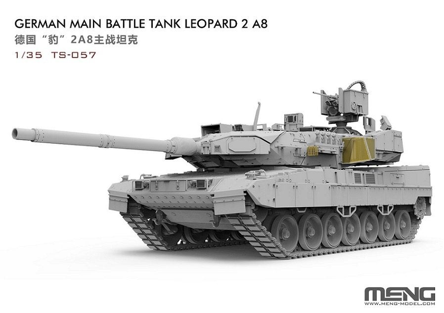 Meng 1:35 GERMAN MAIN BATTLE TANK LEOPARD 2 A8, Overige merken, Tank, -, Verzenden