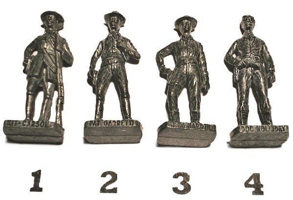 28ij-Ferrero kinder surprise metal BERÜHMTE WESTMÄNNER serie, Verzamelen, Verrassingseieren, Ophalen of Verzenden, Zo goed als nieuw
