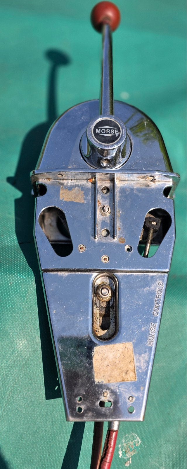 Originele chromen Morse inbouwbediening incl. kabels, Watersport en Boten, Ophalen of Verzenden, Gebruikt, Motor en Techniek