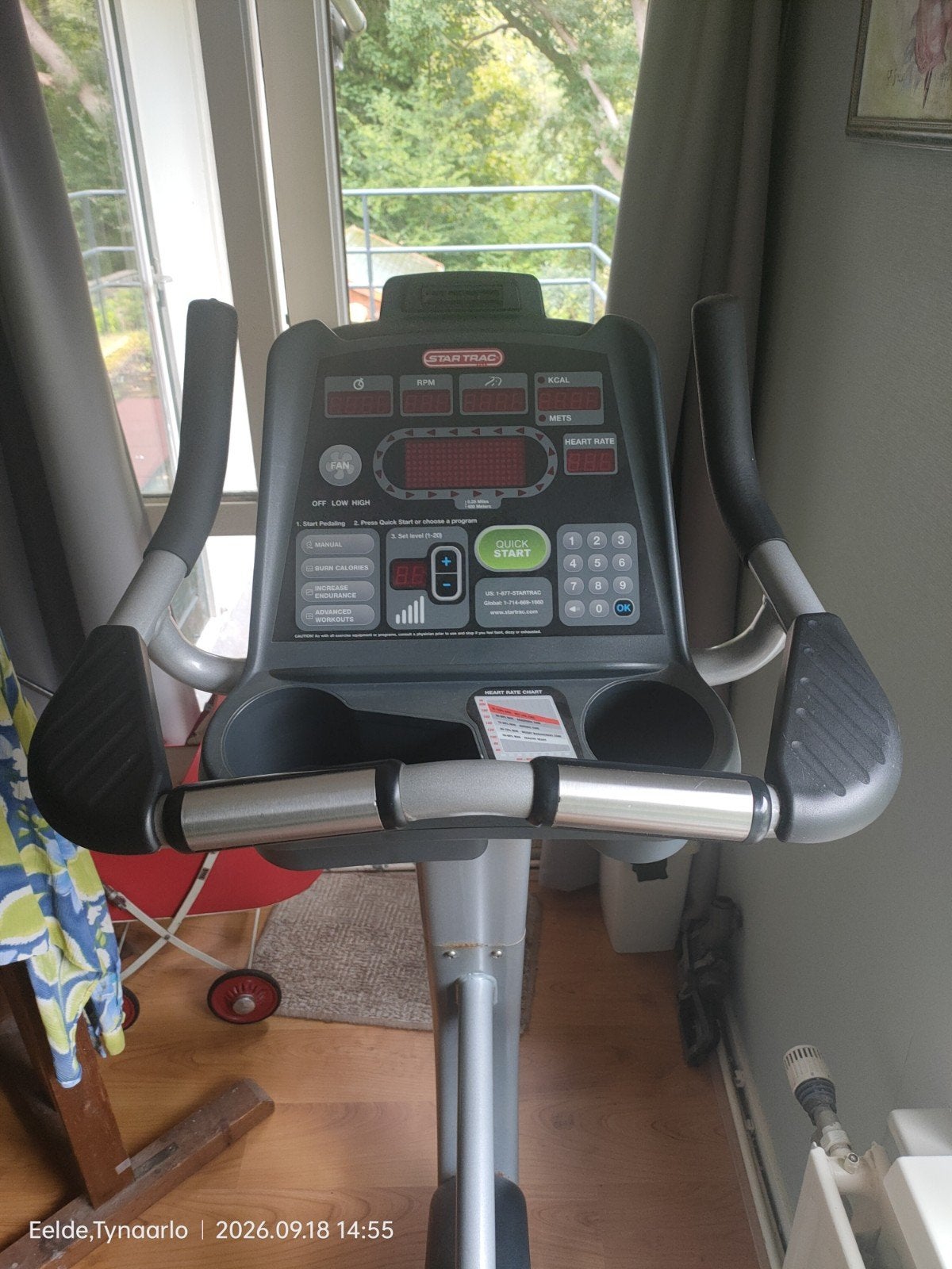Star Trac UBx Hometrainer - Zo goed als nieuw, Sport en Fitness, Ophalen, Zo goed als nieuw, Metaal, Benen