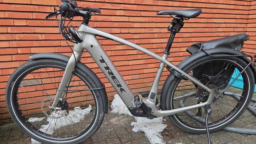 Trek Allant +8 Speedpedelec 45 km/h maat M, Fietsen en Brommers, Elektrische fietsen, Gebruikt, 47 tot 51 cm, 50 km per accu of meer