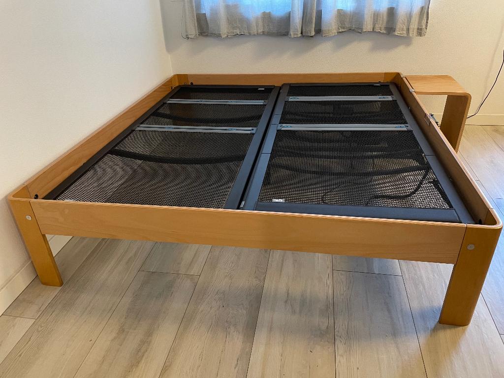 Auping Auronde Beuken AVS spiraalbodems 180 x 200 x 45, Gebruikt, Tweepersoons, Ophalen of Verzenden, 180 cm