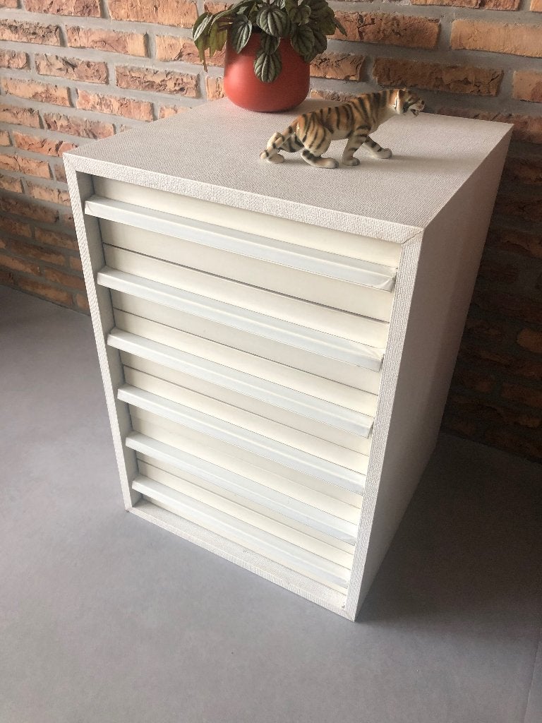 Vintage retro kastje ladekastje opbergkast, Ophalen, Overige materialen, Gebruikt, 50 tot 100 cm