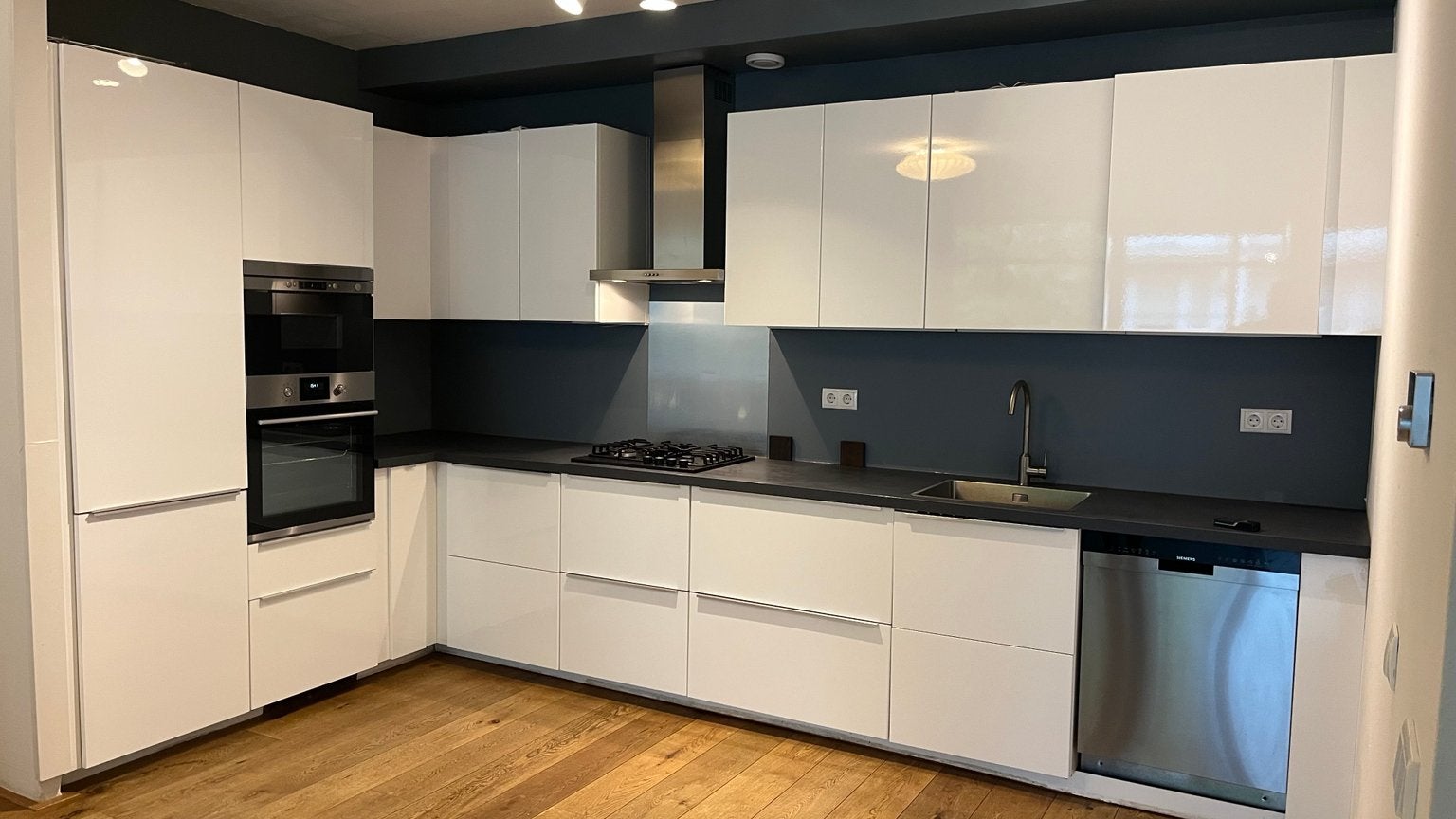 Ikea Method Wit Hoogglans fronten (dus niet hele keuken!), Ophalen, Zo goed als nieuw, Wit