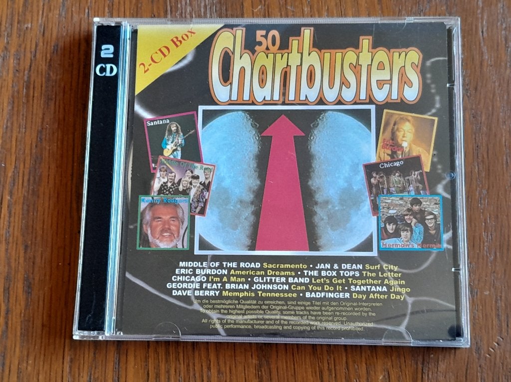 50 chartbusters dubbel cd, Ophalen of Verzenden, Gebruikt, Pop