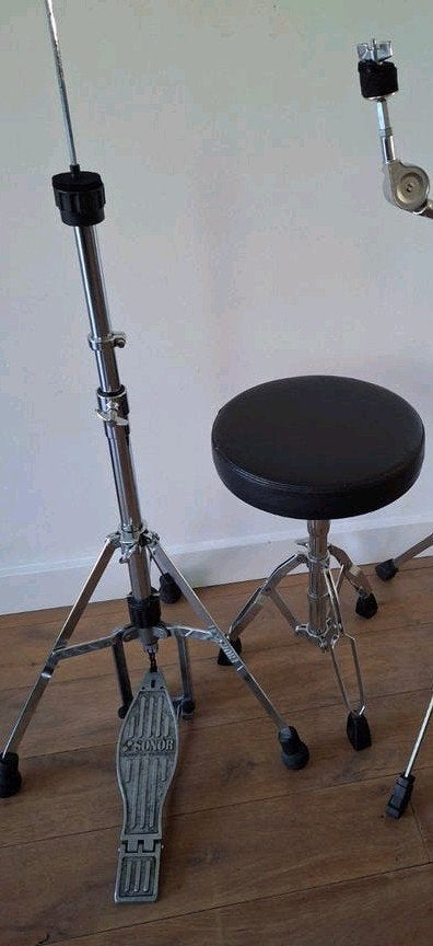 Drumspullen kruk hihat pedaal stand pearl sonor, Muziek en Instrumenten, Ophalen, Gebruikt, Pearl