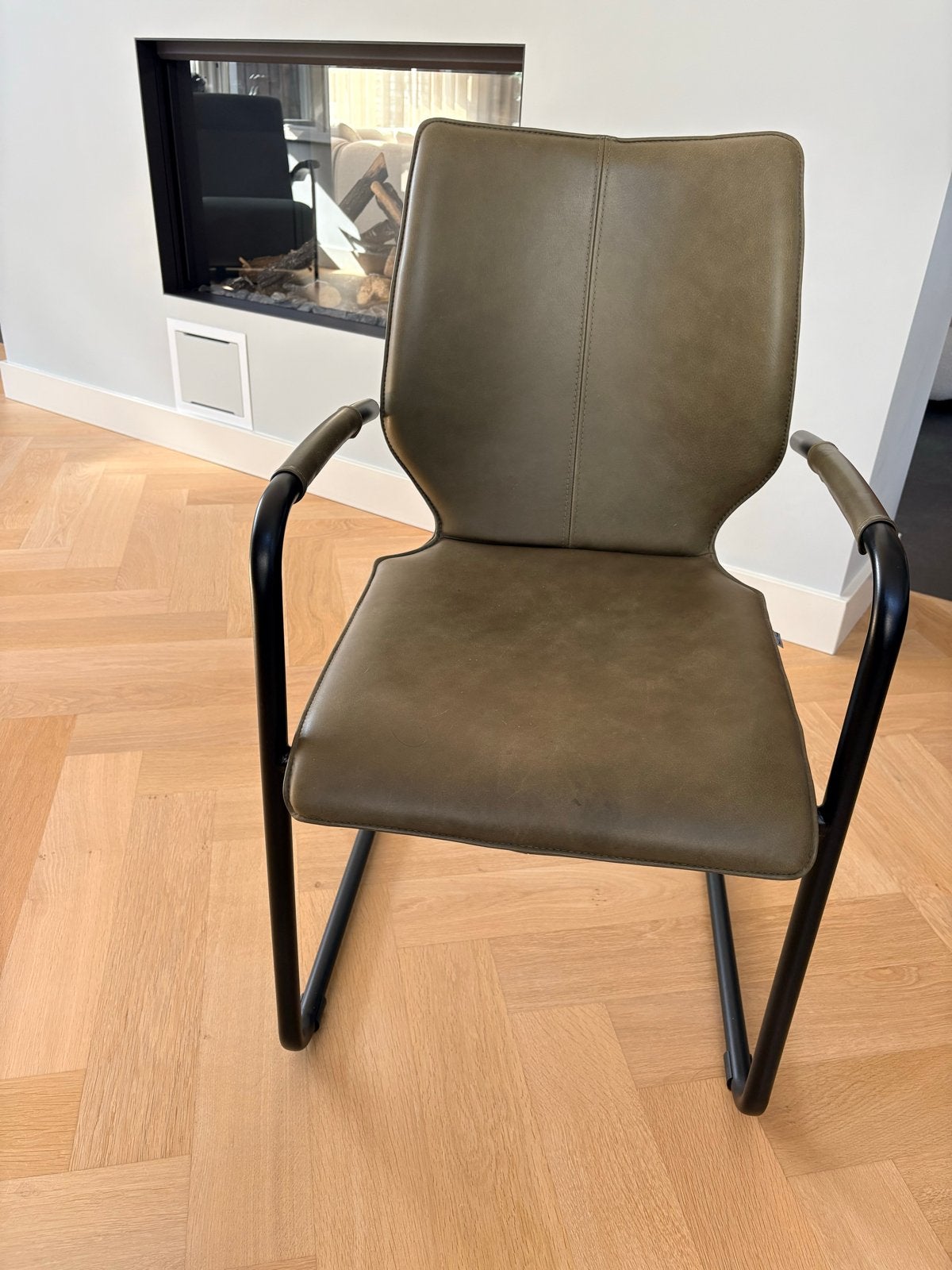 6x Designer stoelen Bree's World Luna - Groen, Ophalen, Overige kleuren, Zo goed als nieuw, Tijdloos