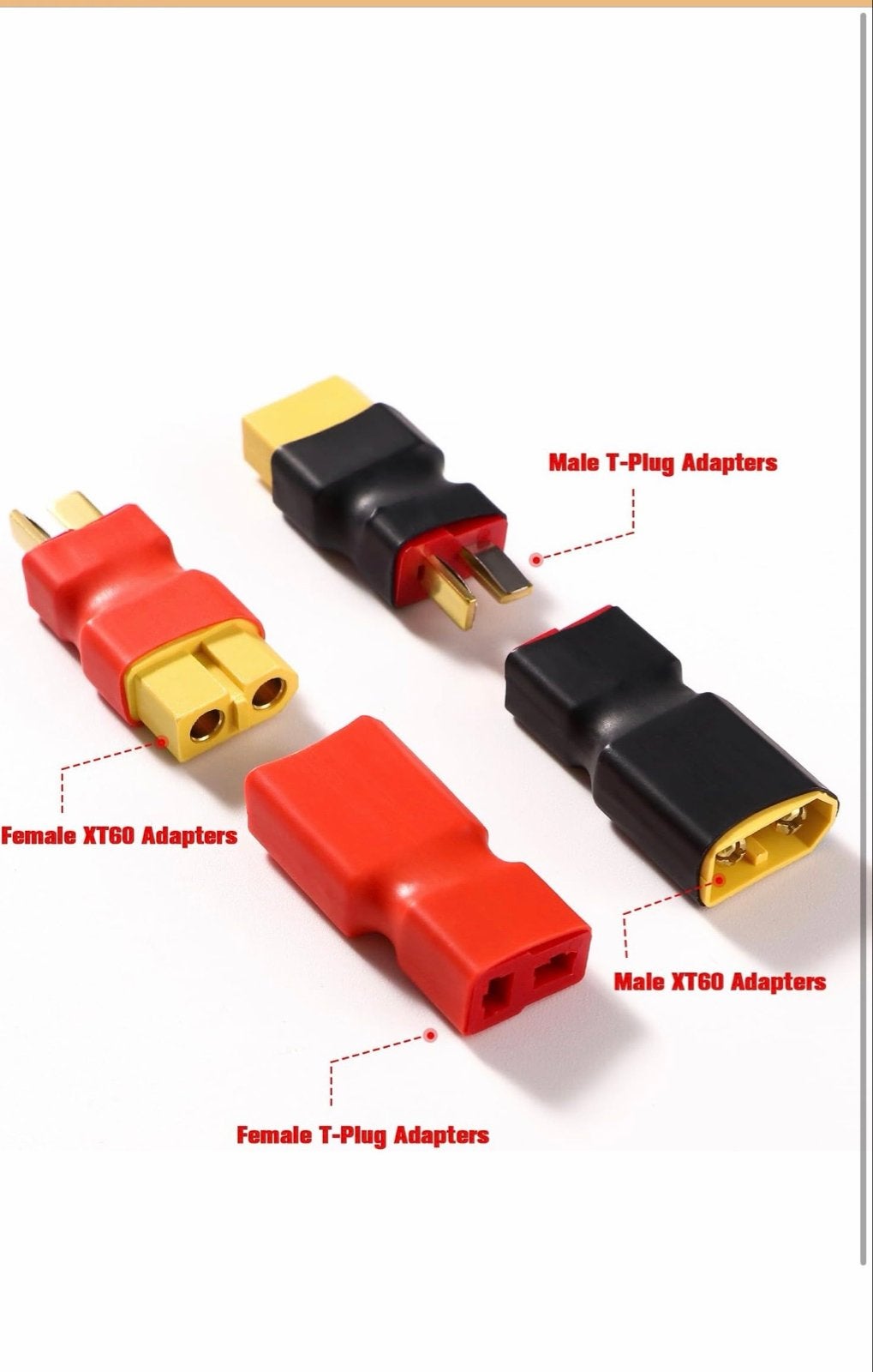 XT60 naar T-Plug Adapter RC Lipo Batterij Connector, Ophalen of Verzenden, Nieuw