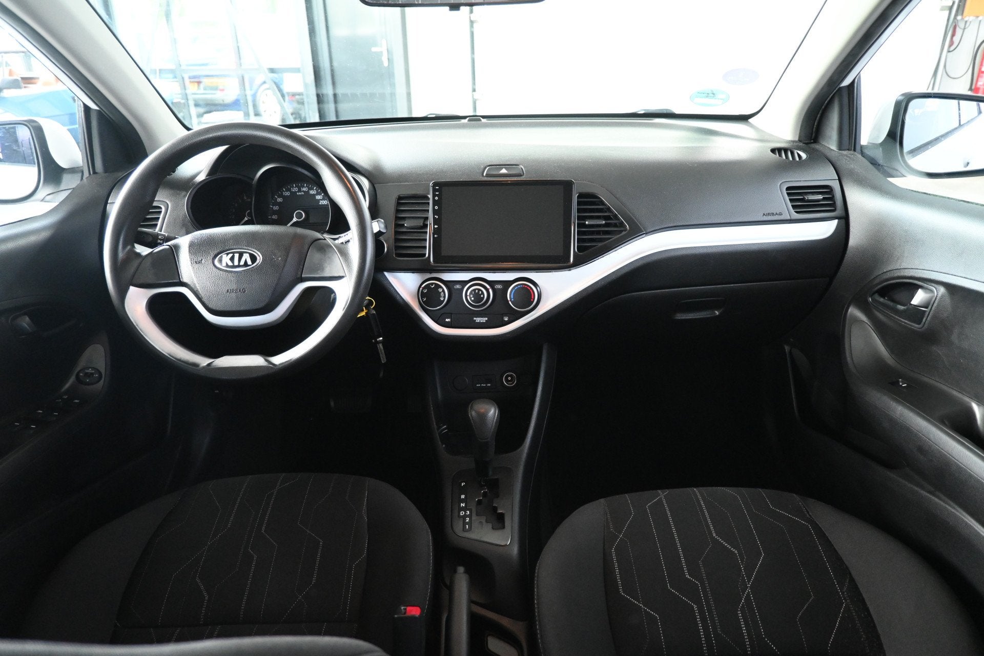 Kia Picanto 1.2 CVVT Comfort Pack Automaat Airco Camera Elek, Euro 5, Gebruikt, 4 cilinders, Wit
