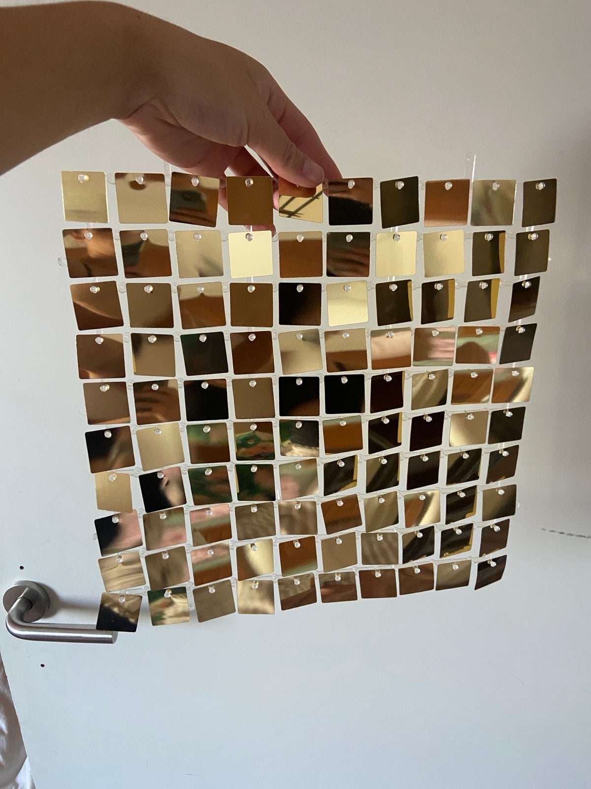 100 st Gouden achtergrond panelen voor feestjes, Ophalen, Nieuw, Versiering, Geboorte of Huwelijk