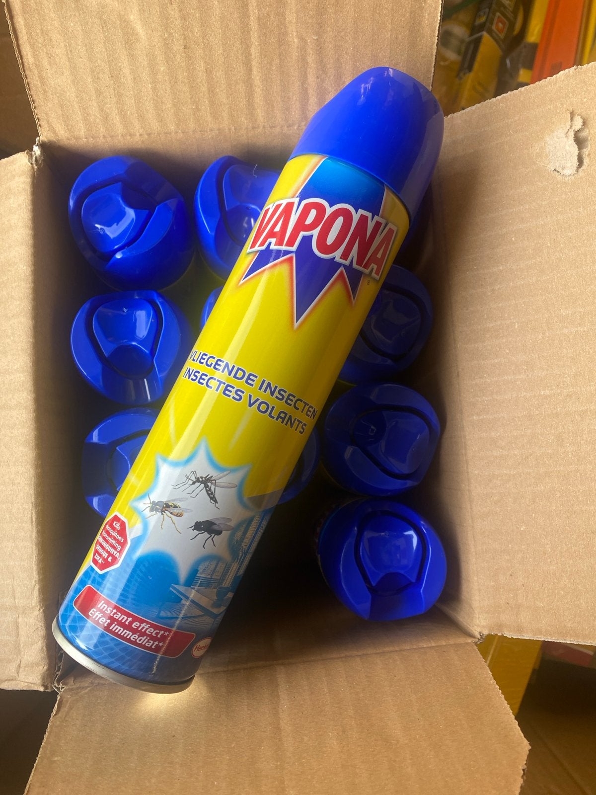 12x Vapona Vliegenspray - Nieuw in doos, Tuin en Terras, Onbekend, Nieuw, Ophalen of Verzenden, Onbekend