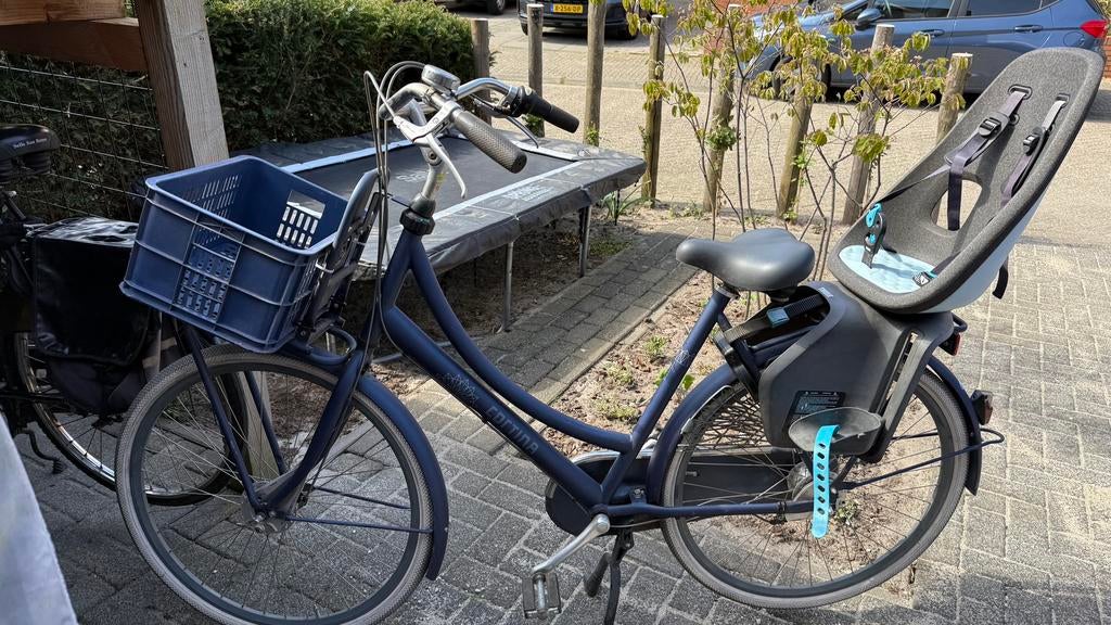 Cortina damesfiets, Gebruikt, 56 cm of meer, Mandje, Ophalen