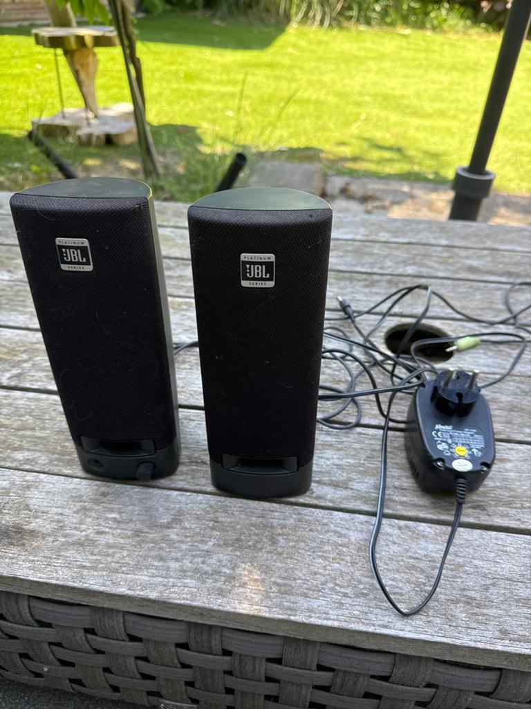 JBL Platinum Series 2.0 Luidsprekerset - Zwart, Computers en Software, Ophalen of Verzenden, Gebruikt, Audiokanaal 2