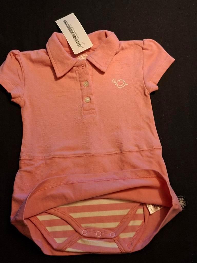 Roze babyjurk met gestreepte romper van Tromper, Ophalen of Verzenden, Nieuw, Meisje