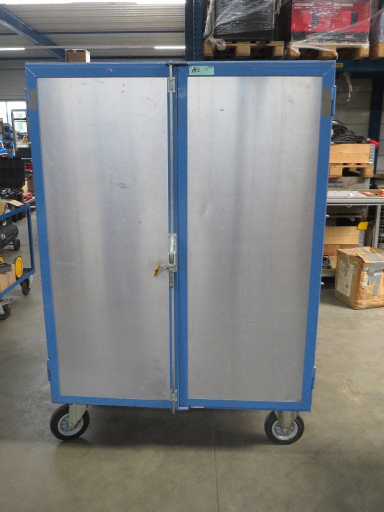 fetra magazijnkar transportkar magazijnwagen afsluitbaar, Doe-het-zelf en Verbouw, Ophalen, Gebruikt, Transportkar, 100 liter of meer