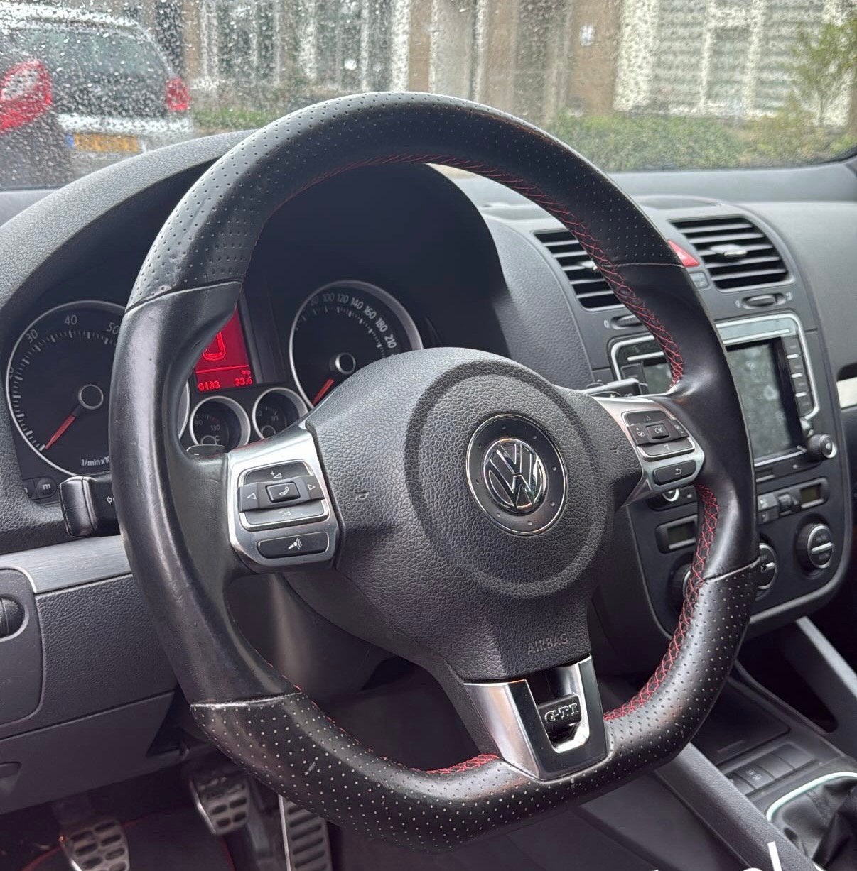 Golf 6 GTI stuur, mf met flippers voor dsg. Inclusief airbag, Ophalen of Verzenden