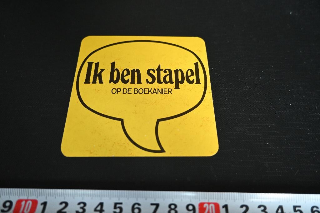 sticker Ik ben stapel op de boekanier, Ophalen, Zo goed als nieuw