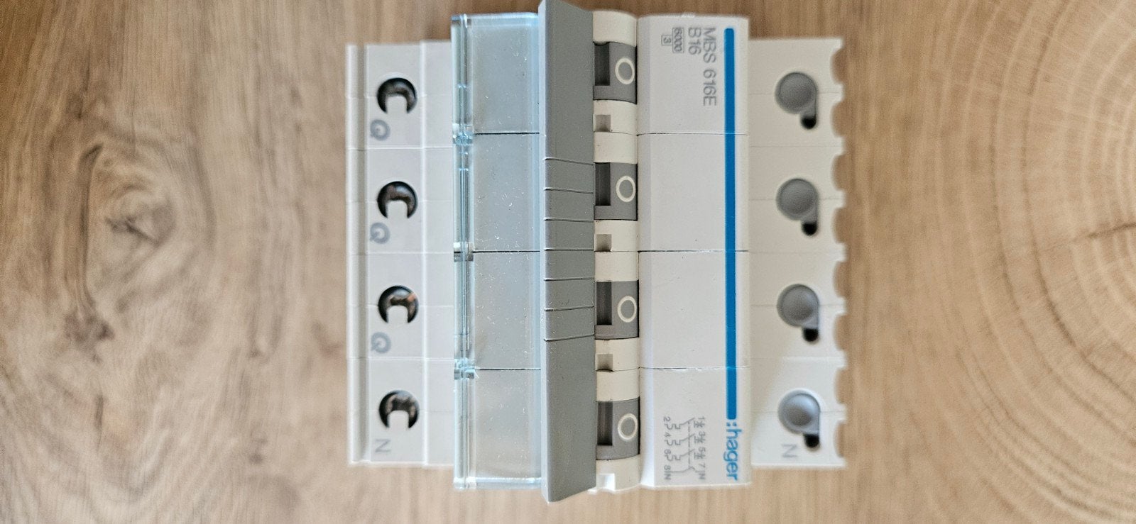 Hager MBS 616E B16 Installatieautomaat - NIEUW, Ophalen of Verzenden, Nieuw, Hager, Installatieautomaat