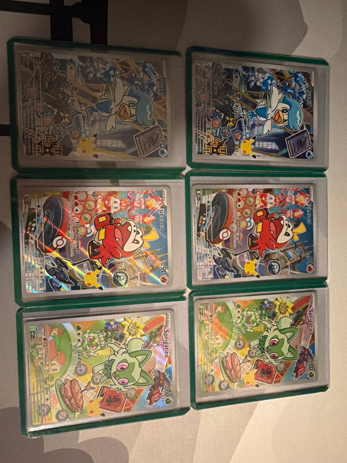 Pokémon Kaarten Setjes - Quaxly, Fuecoco, Sprigatito, Verzamelen, Ophalen of Verzenden, Zo goed als nieuw