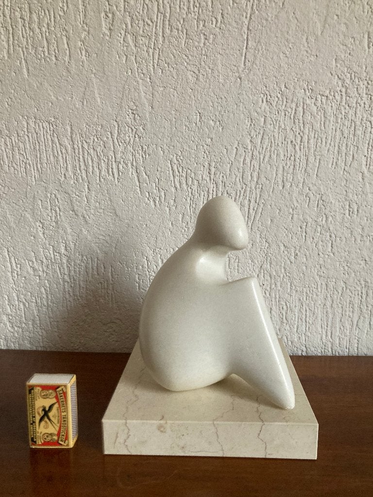 Syta Zijlstra reflectie abstract sculptuur wit modern beeld, Ophalen of Verzenden, 20 - 50 cm, Beeld, Abstract