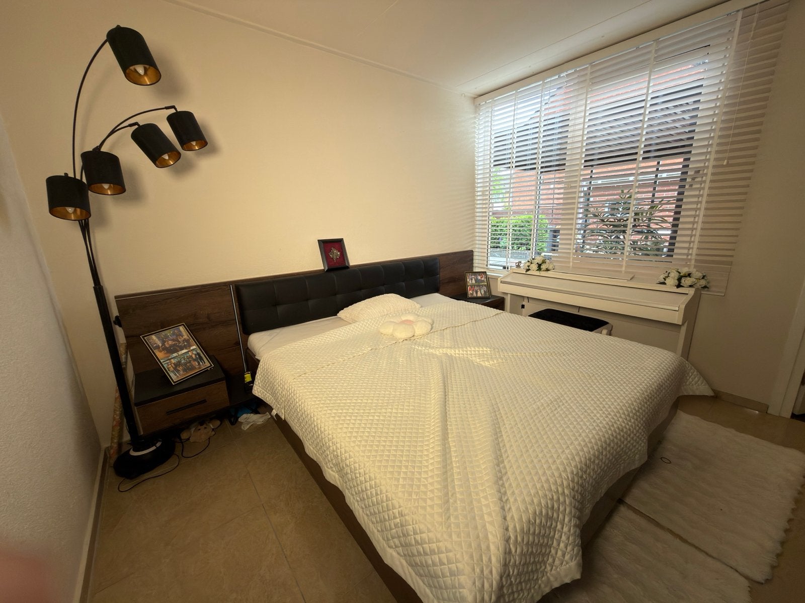 Luxe slaapkamer Bed 180x200 + Kledingkast 270cm Eiken/Zwart, Huis en Inrichting, Slaapkamer | Complete slaapkamers, Ophalen, Zo goed als nieuw
