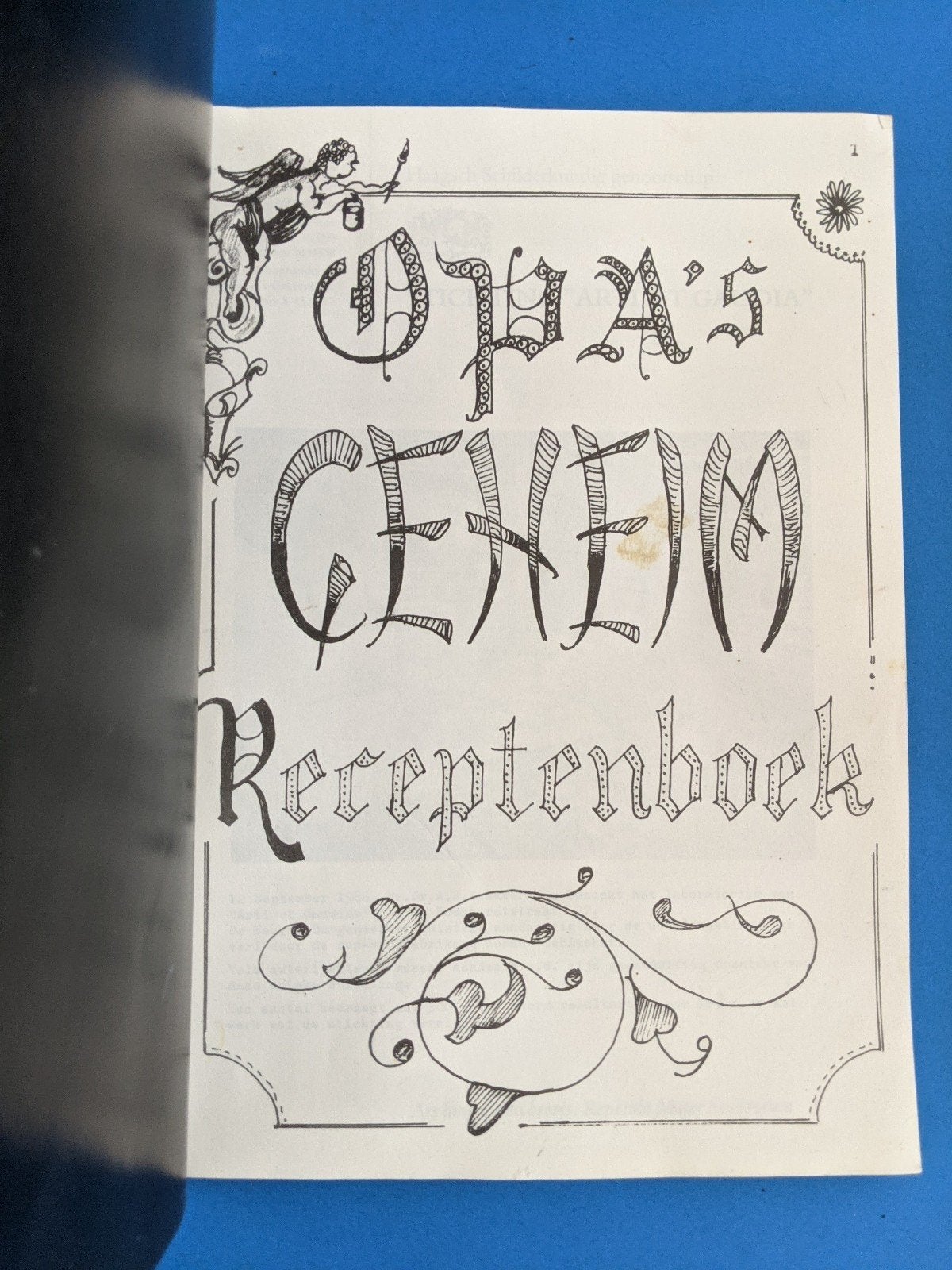 Opa's geheim receptenboek. Arti et Gaudia, Boeken, Ophalen of Verzenden, Zo goed als nieuw, Schilder- en Tekenkunst