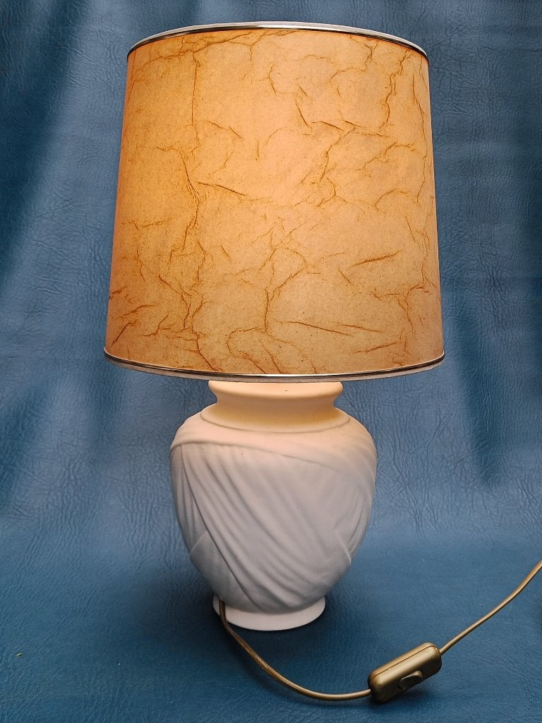 Fraaie Tafellamp, Gebruikt, Natuurlijk materiaal, Met schakelaar, Sfeerlamp