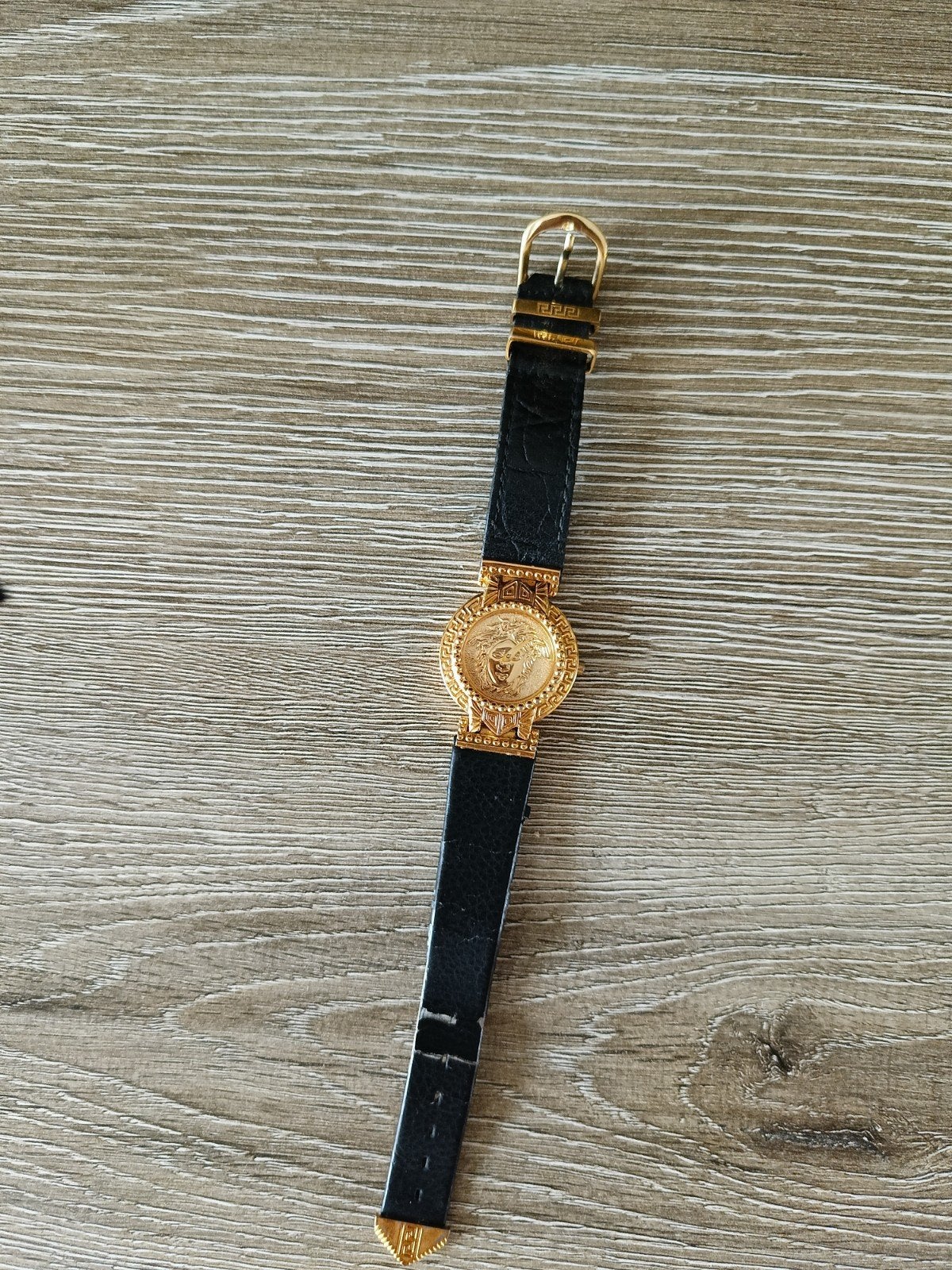 Gianni Versace Goldplated Horloge - Zeldzaam Vintage Stuk, Overige materialen, Polshorloge, Ophalen, Overige merken