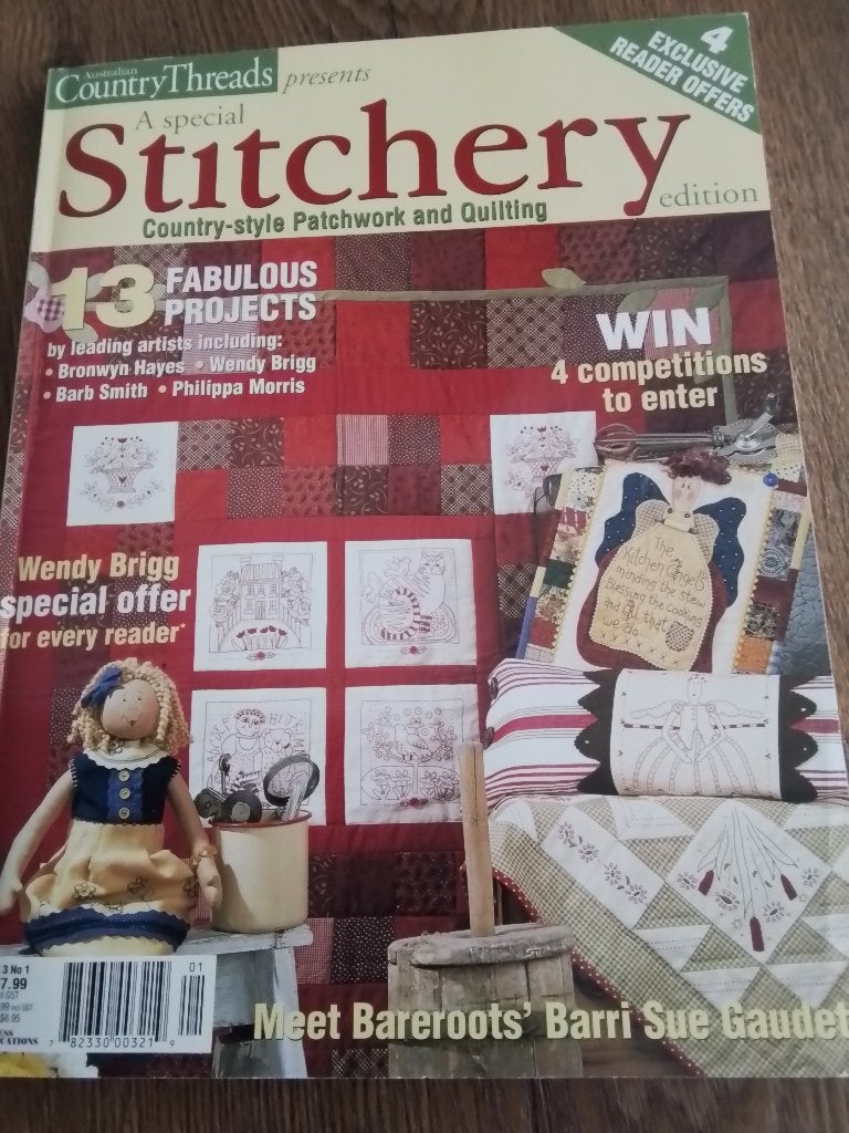Stitchery, patchwork and quilting, Ophalen of Verzenden, Zo goed als nieuw, Handborduren, Patroon