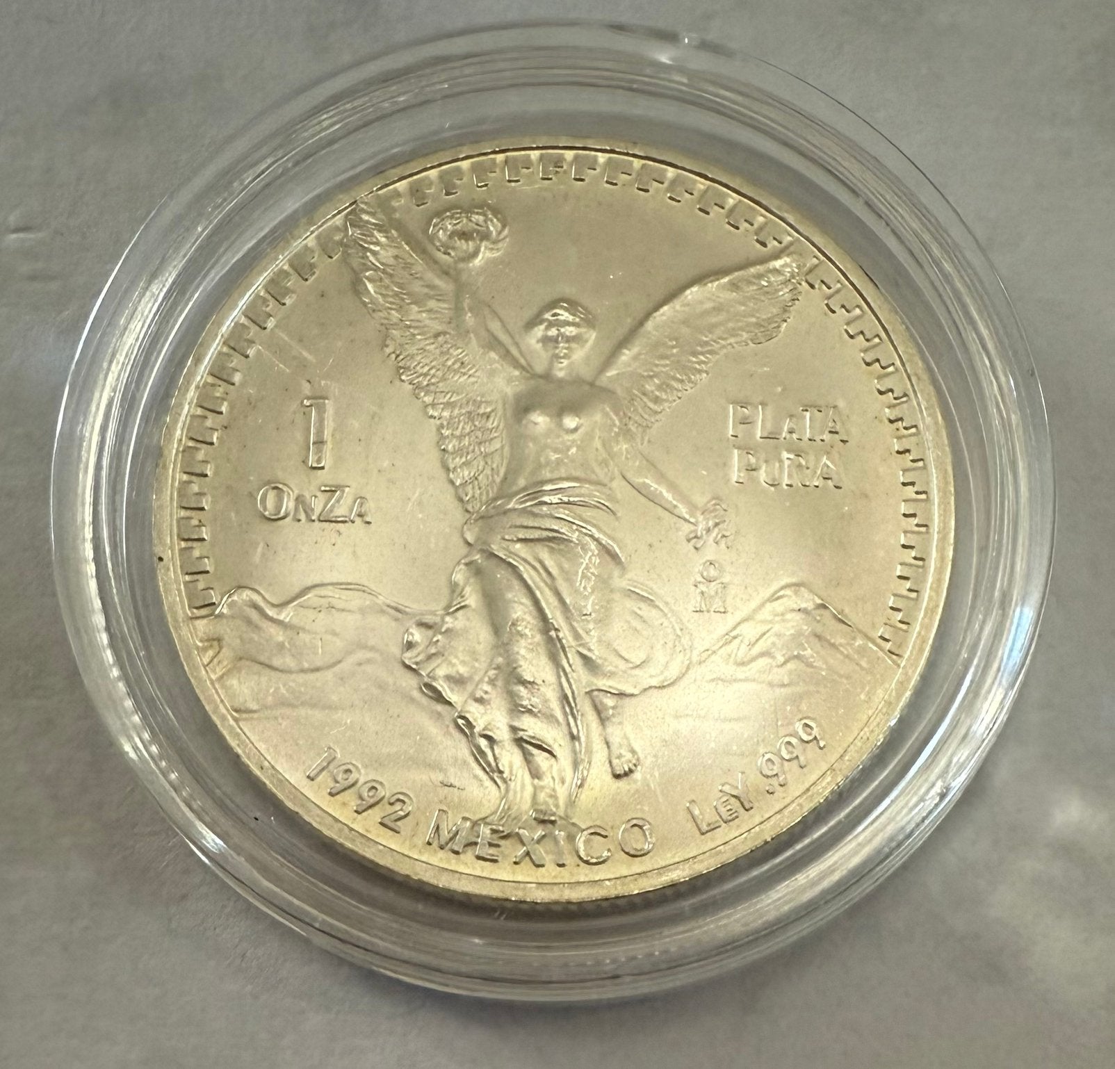 1oz 1992 Mexican - Libertad / Banco de Mexico 999 zilver, Ophalen of Verzenden, Noord-Amerika, Losse munt, Zilver