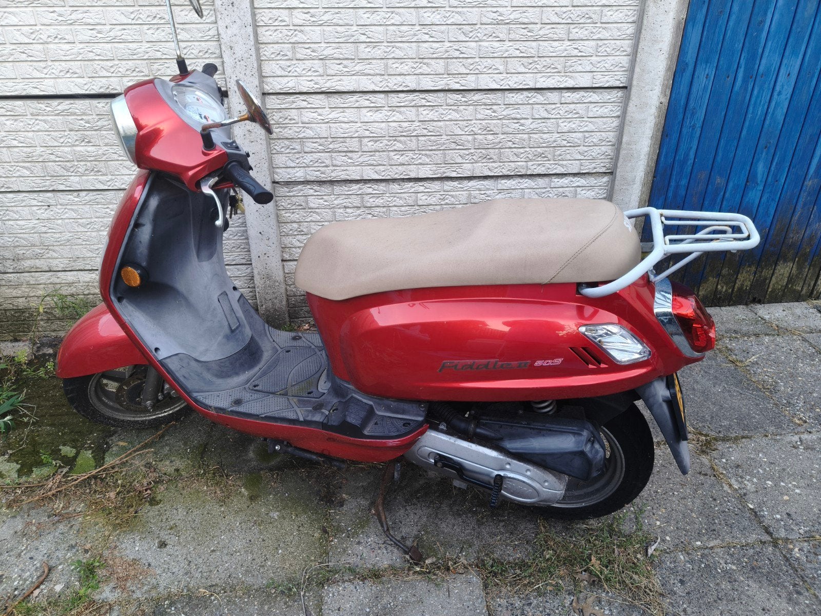 Rode sym scooter, geel kenteken bj 2009, Ophalen, Gebruikt, Benzine