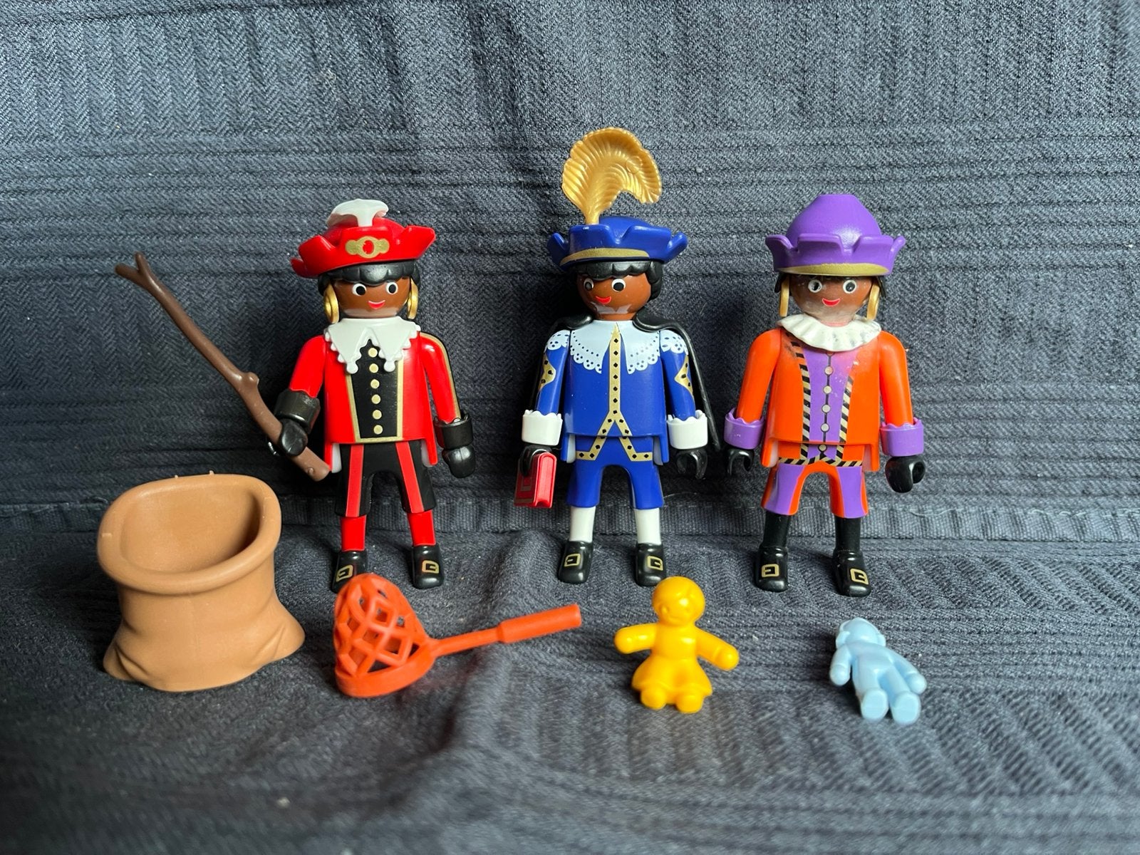 Playmobil 3 pieten., Diversen, Sinterklaas, Ophalen of Verzenden, Zo goed als nieuw