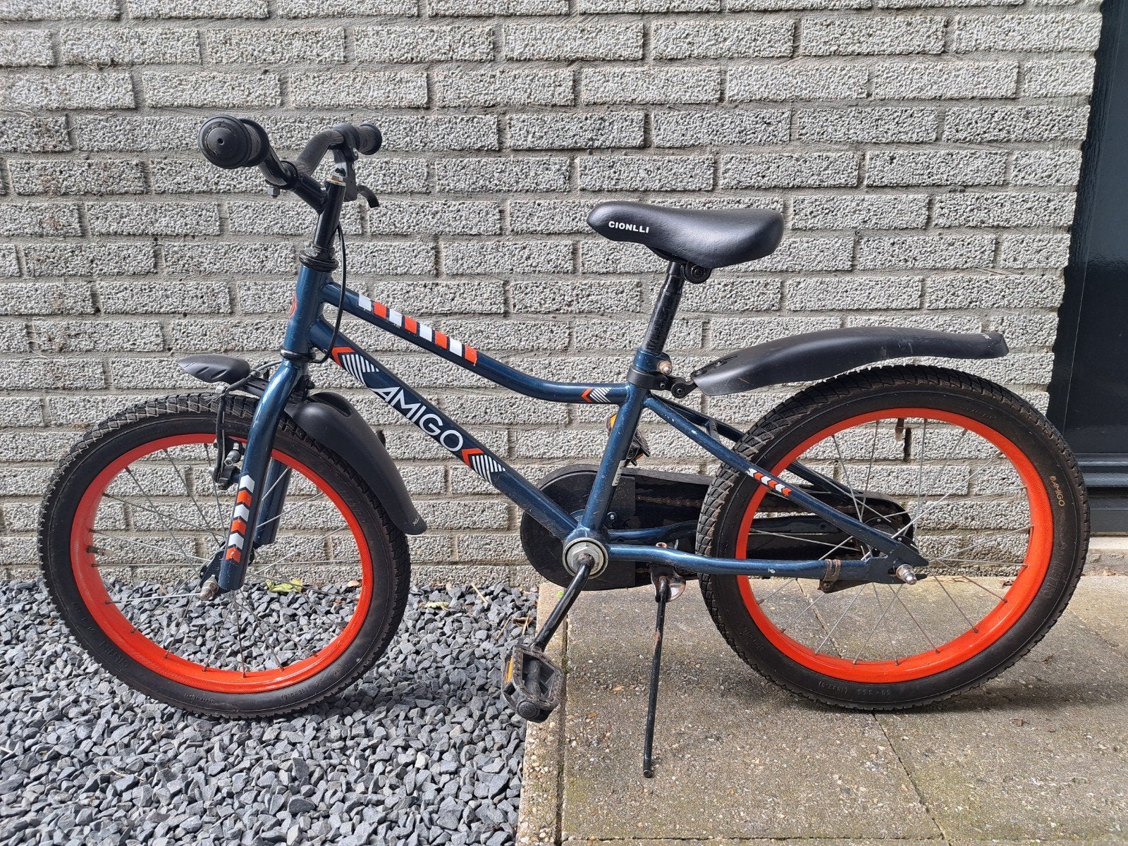 18 inch mountainbike, Ophalen, Terugtraprem, Gebruikt, Handrem