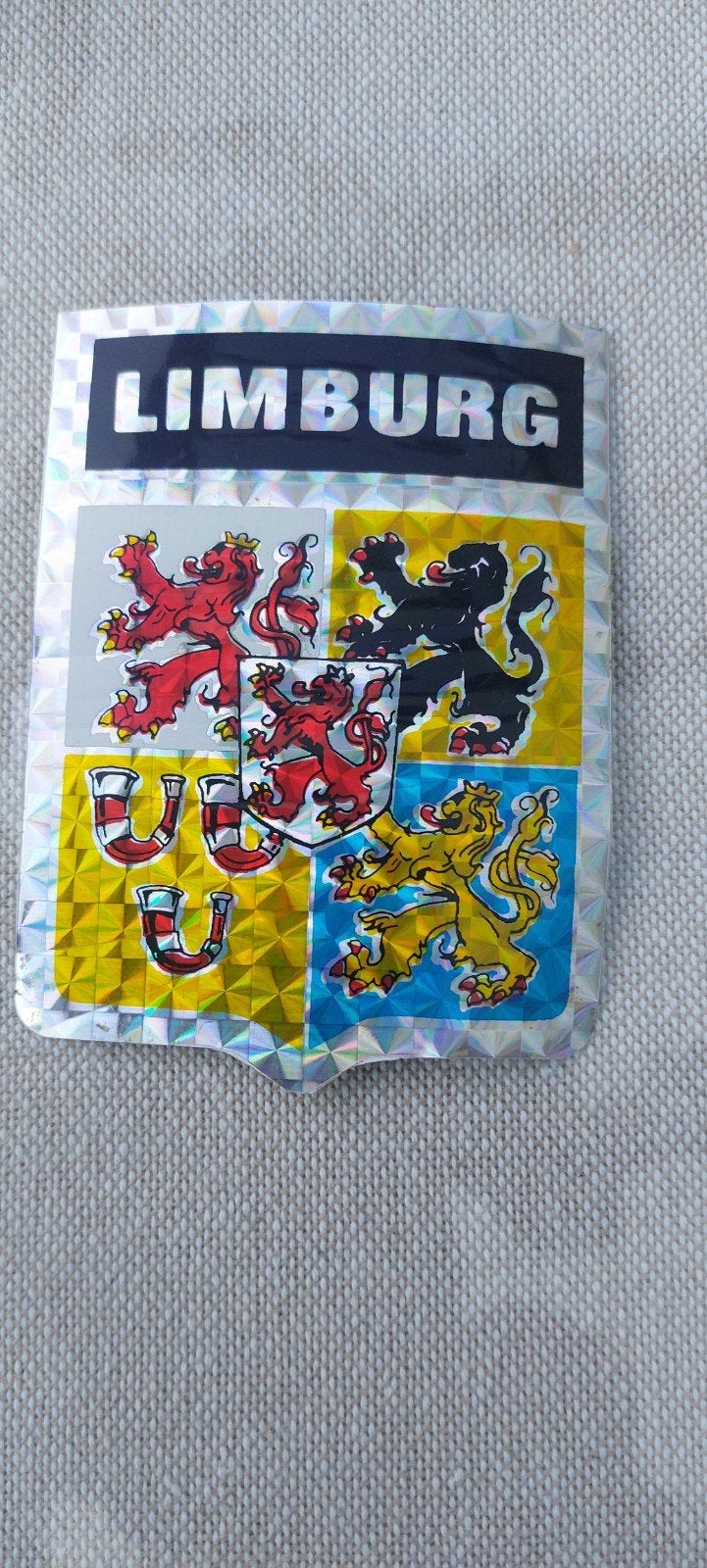 Limburg Sticker - Provinciewapen Holografisch, Ophalen of Verzenden, Nieuw, Overige typen