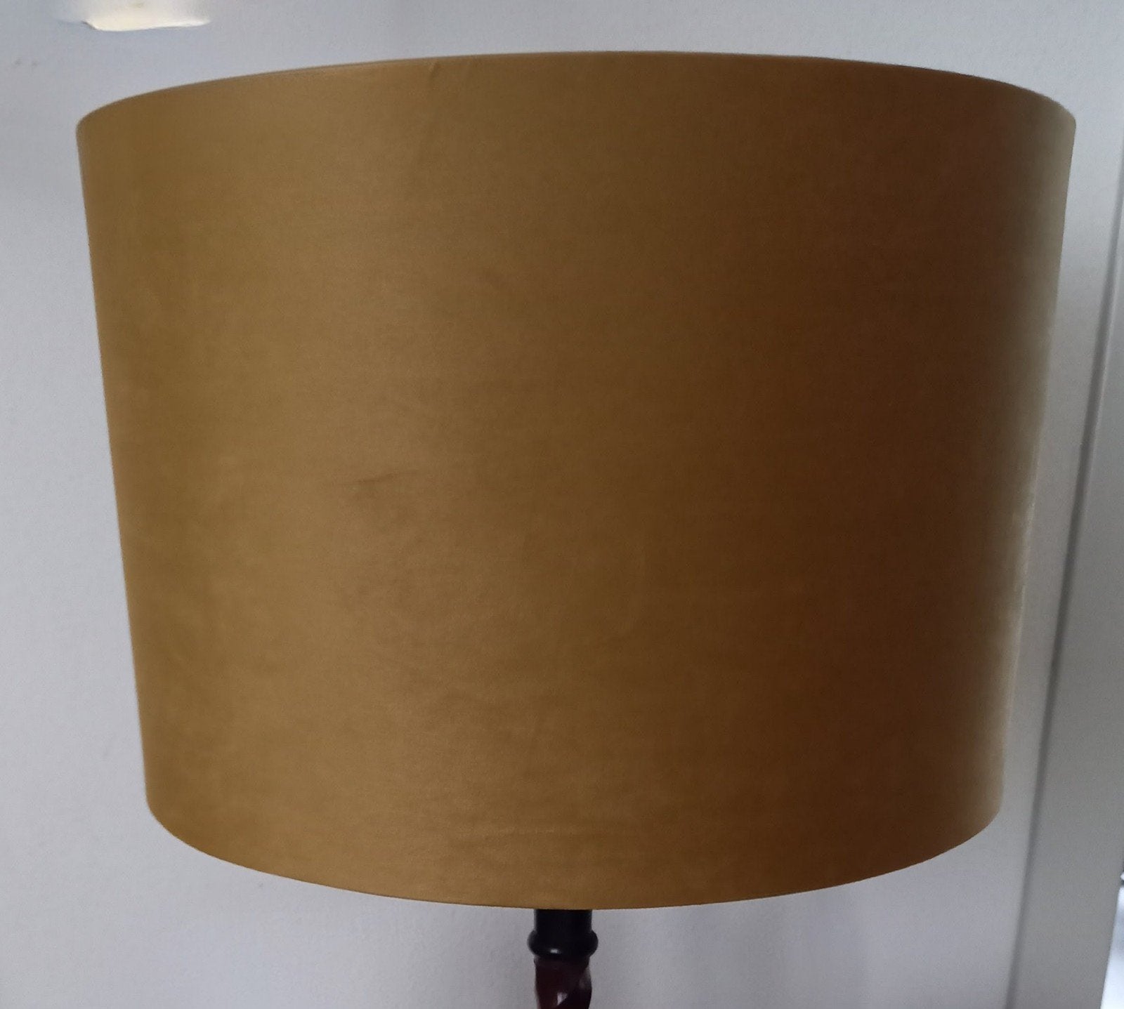 goud(oker)kleurige lampenkap, Ophalen of Verzenden, Zo goed als nieuw, Rond, Minder dan 25 cm