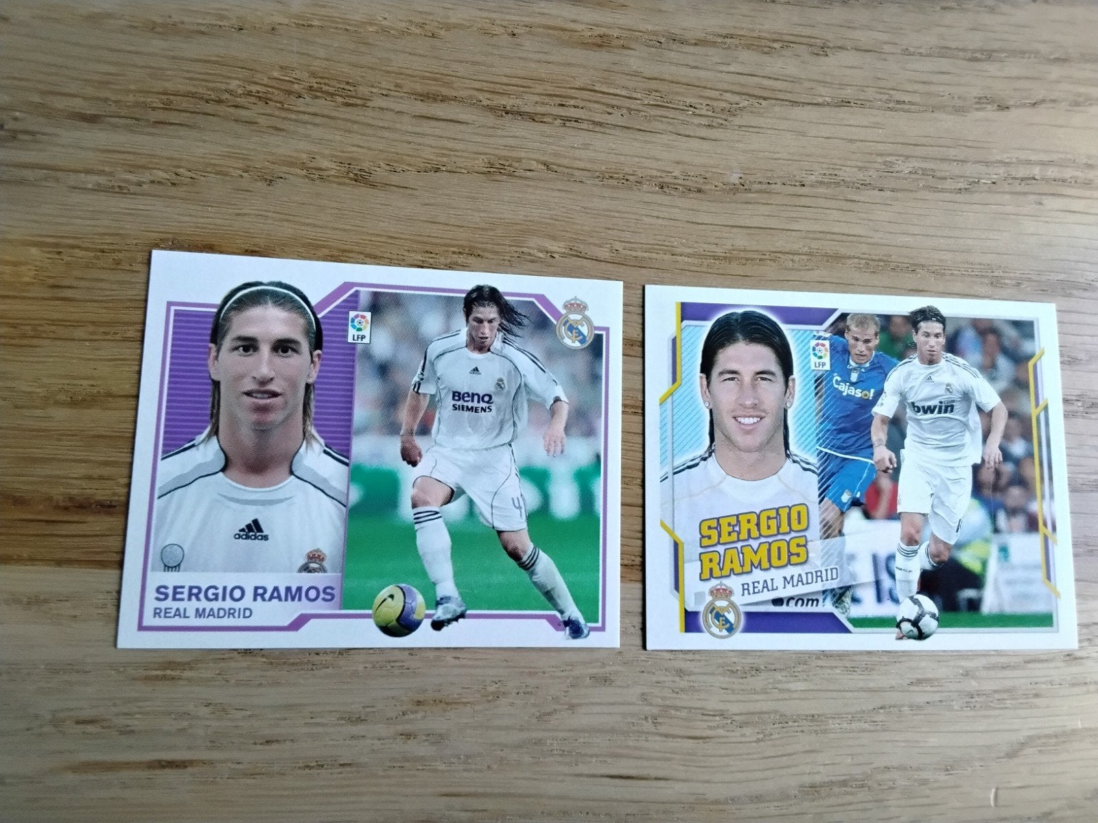 2 Panini stickers Sergio Ramos Liga 2007/08 & 2010/11, Verzamelen, Ophalen of Verzenden, Zo goed als nieuw, Buitenlandse clubs