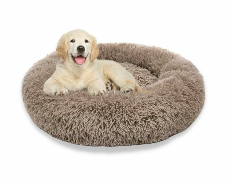 Hondenmand Fluffy Donut Hondenkussen Mand Pluche Hondenbed, Ophalen of Verzenden, Nieuw, Pluche
