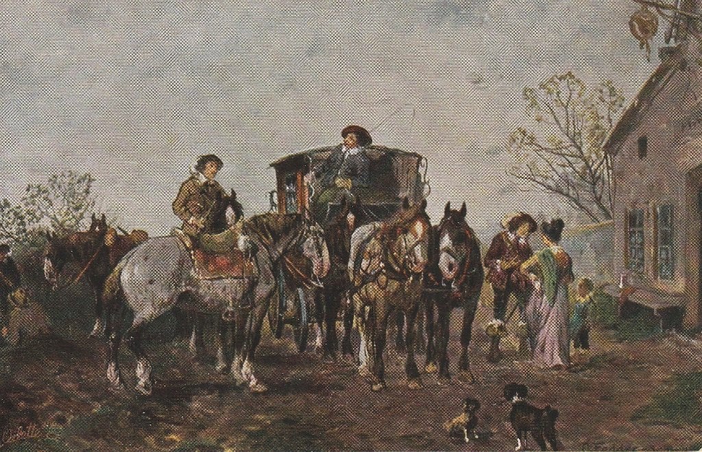 POSTKOETS UITG OILETTE BEGIN 1900 ZEER MOOI OUDE KAART KN567, Verzamelen, Verzenden, Voor 1920, Ongelopen, Overige thema's