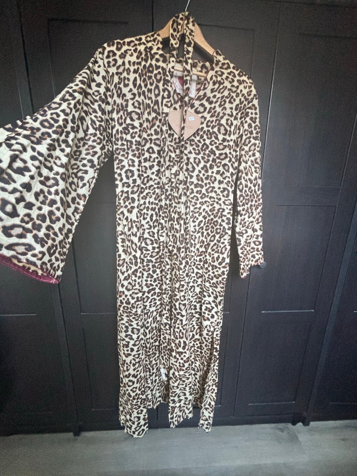 Holimoli Leopard Print Kimono/Jurk S/M Nieuw met kaartje, Kleding | Dames, Meerkleurig, Nieuw, Ophalen of Verzenden, Maat 36 (S)