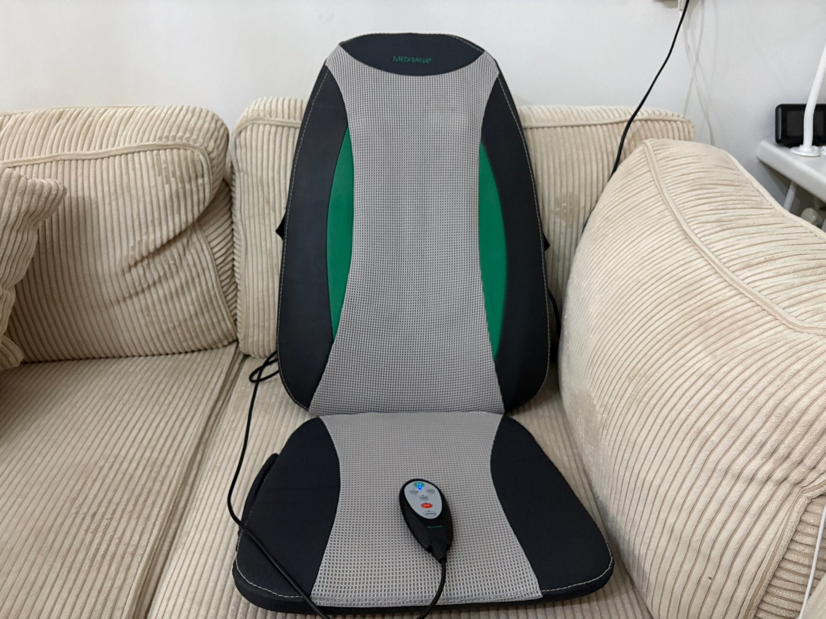 Medisana RBI Shiatsu Massage kussen met warmte functie ZGAN, Sport en Fitness, Massageproducten, Ophalen of Verzenden, Zo goed als nieuw