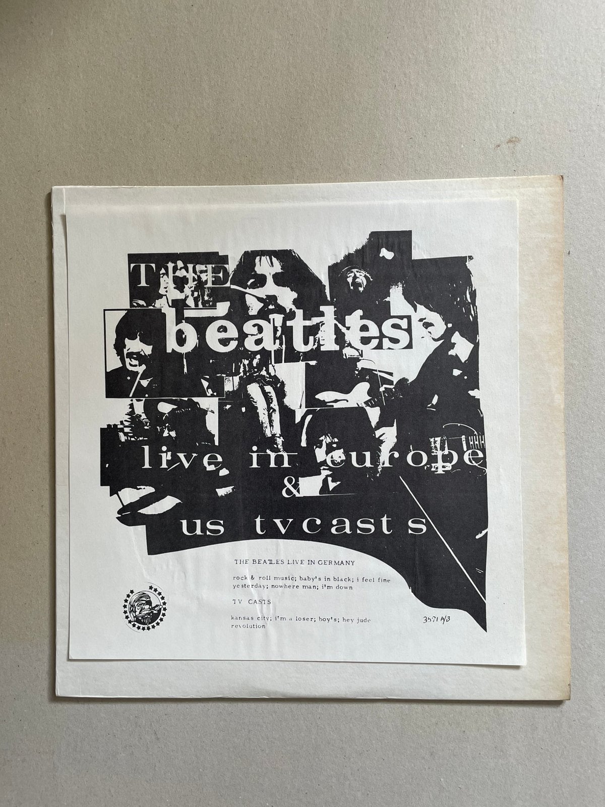 The Beatles - Live In Europe And US TV Casts (3571A/B) vinyl, Cd's en Dvd's, Vinyl | Pop, Ophalen of Verzenden, Rock