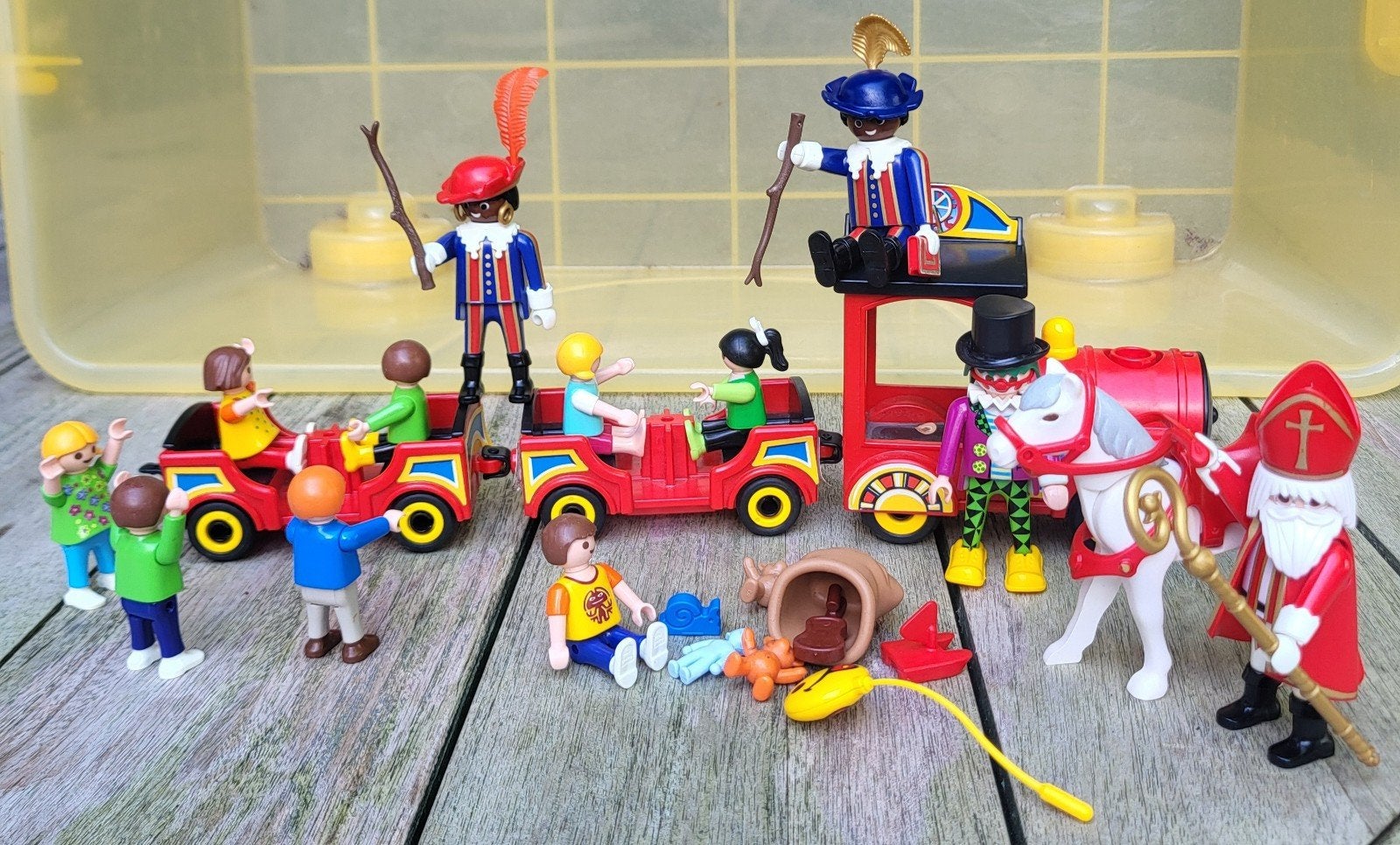 playmobil sinterklaas set en trein, Ophalen of Verzenden