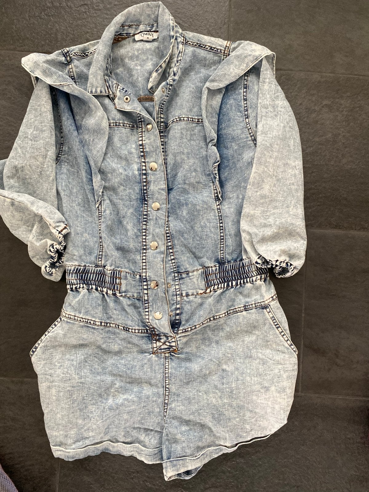CIMINY Denim Playsuit Maat M - Zo goed als nieuw, Ophalen of Verzenden, Zo goed als nieuw, Maat 38/40 (M), Blauw