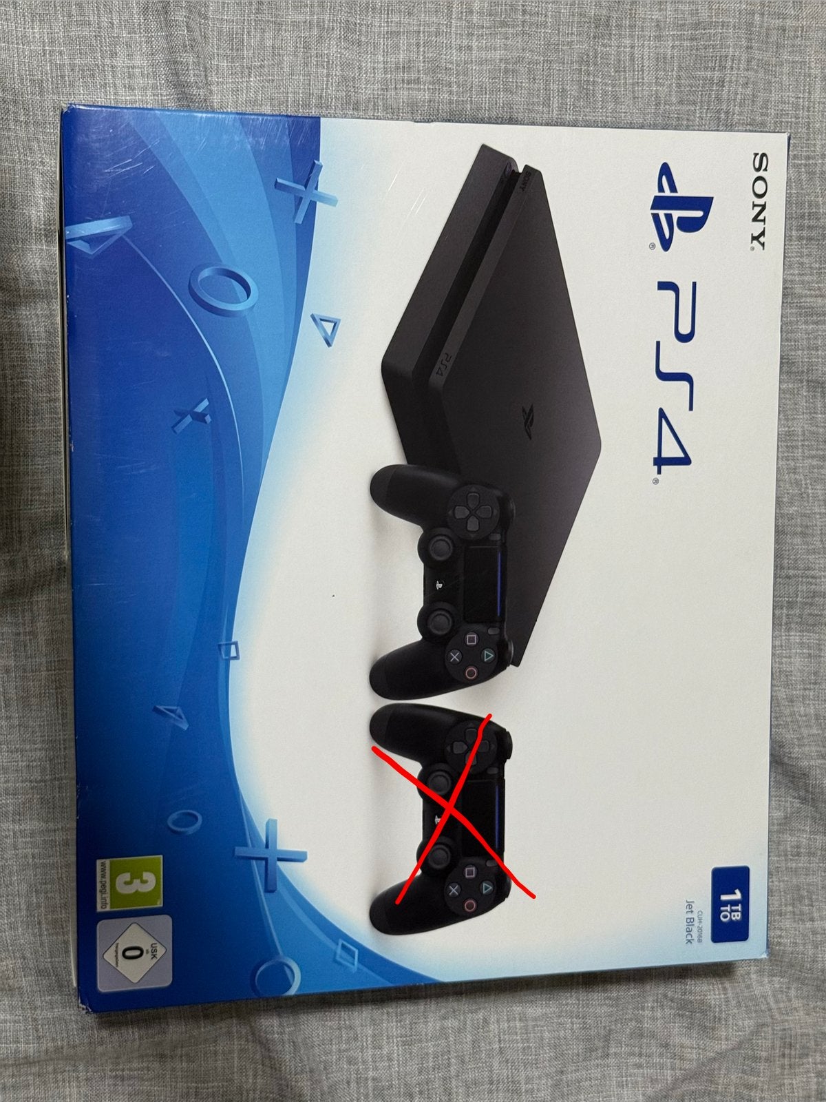 PlayStation 4 Slim 1TB + 1 Dualshock 4 V2, Ophalen, Refurbished, 1 TB, Met 1 controller
