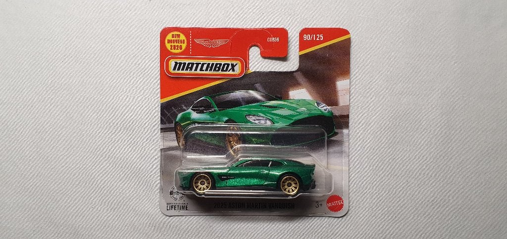 Matchbox 2025 Aston Martin Vanquish groen, Ophalen of Verzenden, Nieuw, Auto