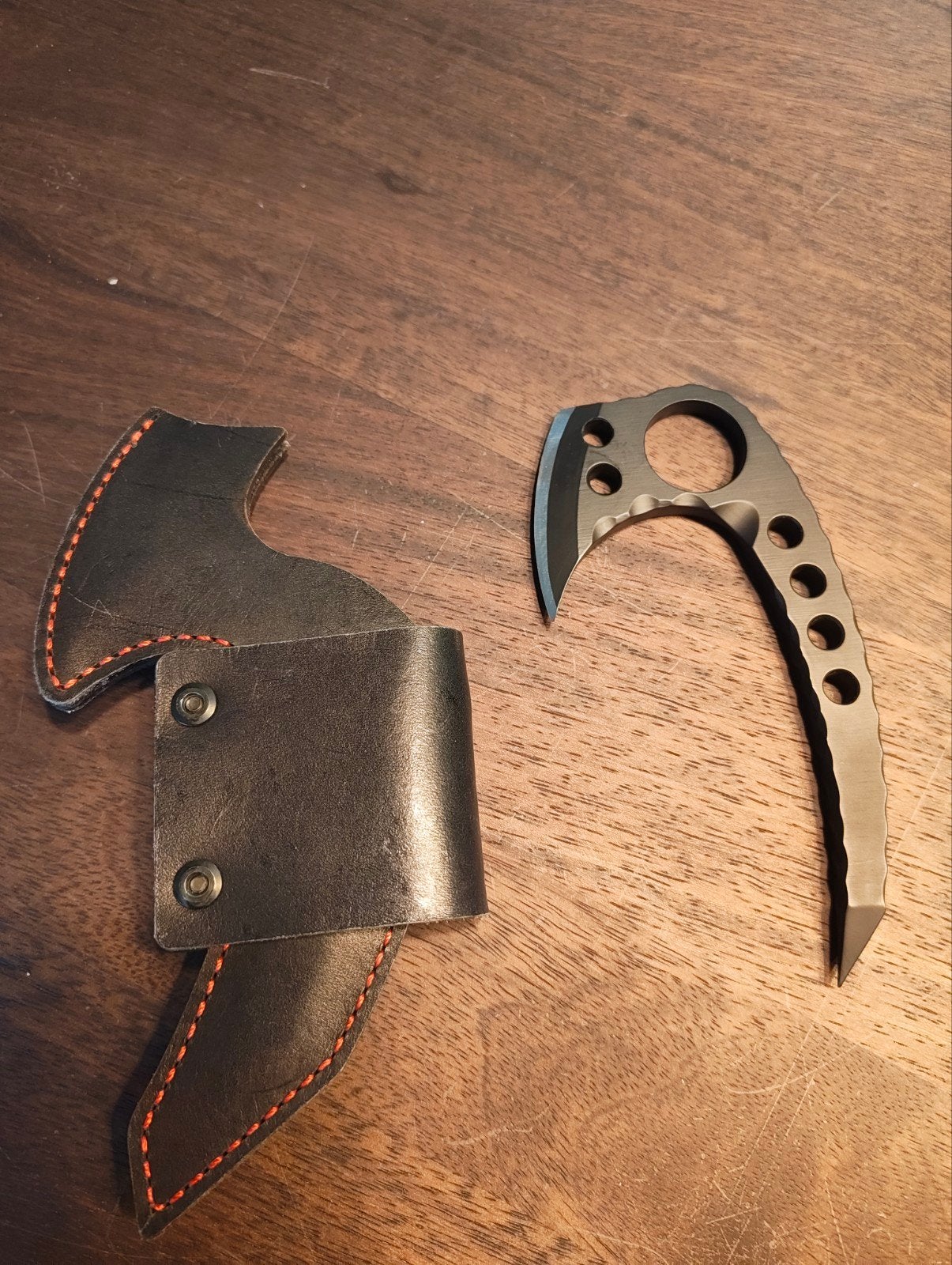 Magnumworks Black Hellfire Silat Mini Axe, Ophalen of Verzenden, Gebruikt