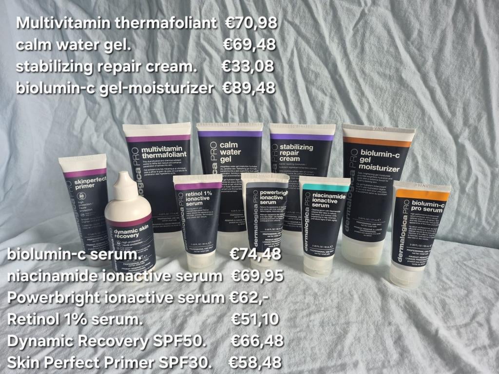 Dermalogica PRO Huidverzorging Lijn -opheffing- 50% Korting, Ophalen of Verzenden, Nieuw, Gehele gezicht