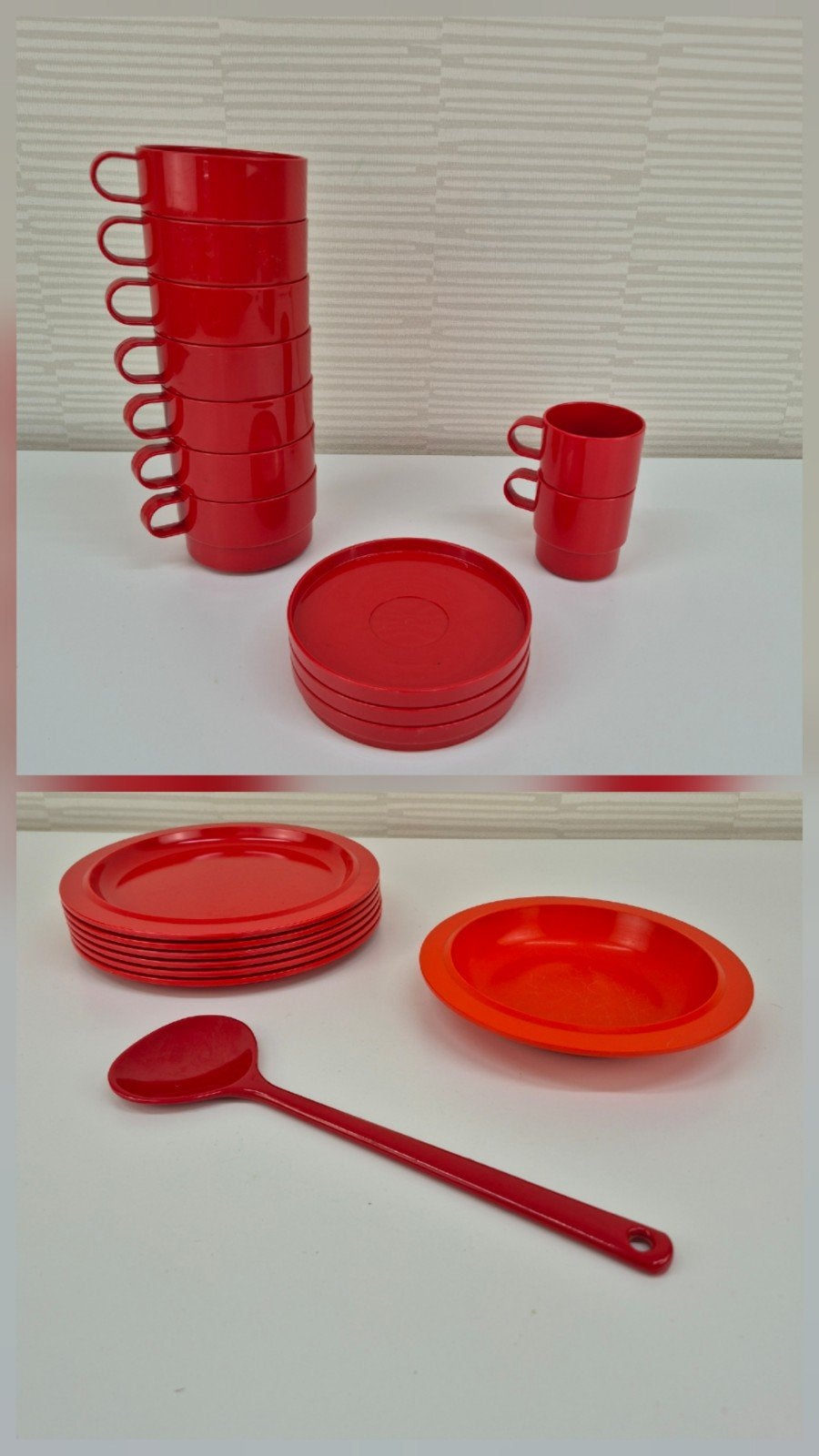 Per stuk €1,- Vintage Mepal Rosti campingservies., Ophalen of Verzenden, ., ., .