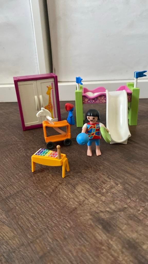 Playmobil kinderkamer met stapelbed en accessoires, Ophalen of Verzenden, Zo goed als nieuw, Complete set